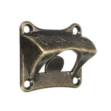 Wall Mount Wine Beer Soda Glass Bottle Cap Opener for Bars Club