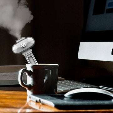 USB Flexible Air Humidifier Mini Telescopic Mist Maker Purifier with Night Light For Car Home Office