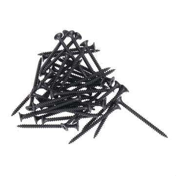 Suleve M3.5CP3 350Pcs M3.5 Cross Black Recessed Flat Head Self Tapping Ash Phosphorus Drywall Metric