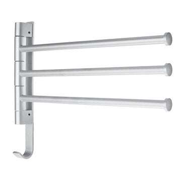 Wall-Mounted Stainless Steel Towel Rack Rotating Bar Bathroom Kitchen Storage (TYPE: K10)