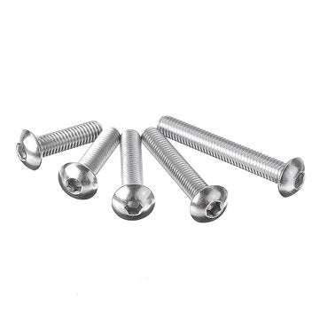 Suleve M5SH7 165Pcs M5 Hex Socket Button Head Screw 304 Stainless Steel Bolt Assortment Set
