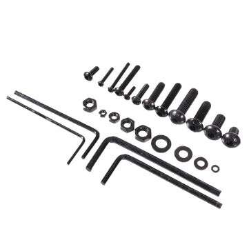 Suleve MXCH11 1220Pcs M2 M3 M4 M5 Carbon Steel Pan Head Hex Socket Screw Hex Screws Nut Assortment K