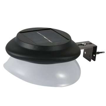 Waterproof 9 LED Solar Light Sensor Security Lamp for Outdoor ... (LIGHT: WARMLIGHT | COLOR.: BLACK)