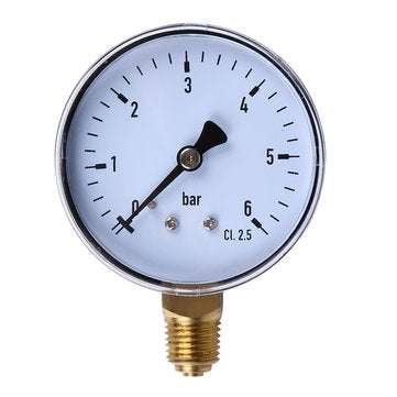 TS-60-6 6 Bar Mini Pressure Gauge Dial Air Compressor Meter Hydraulic Pressure Tester Accurate Measu