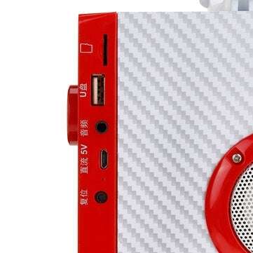 VAENSON A10 Outdoor Wireless bluetooth Speaker Stereo Wooden Subwoofer U-disk TF
