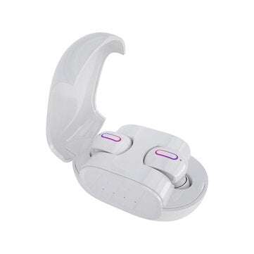 TWS bluetooth 5.0 Earphone Digital Display IPX5 Waterproof Wireless Hifi Stereo H... (COLOR.: WHITE)