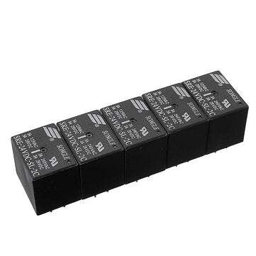 5Pcs SRE-05V 12V 24VDC-SL-2C Relay Module 3A 8PIN (VOLTAGE: 5V)
