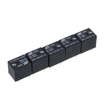 5Pcs SRA-05V 12V 24VDC-CL T74 20A 5Pin Relay Module (VOLTAGE: 24V)