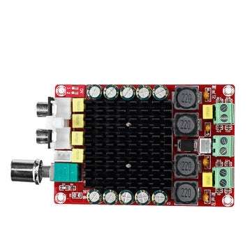 XH-A101 High Power Digital Power Amplifier Board TDA7498 with Shell and Fan 2*100W Power Supply DC9-