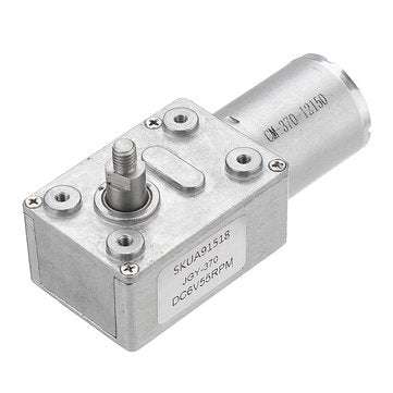 MACHIFIT JGY370 Worm Gear Motor DC 6V 55rpm Reduction Reversible Self-Locking Motor