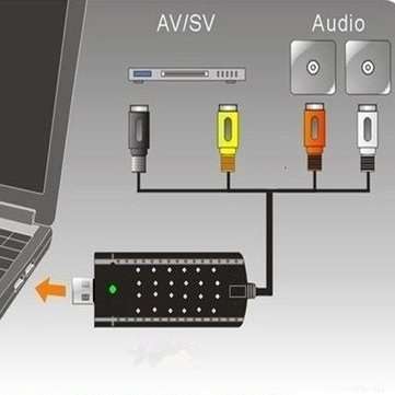 USB 2.0 Converter Audio Video Grabber Capture Adapter for Computer NTSC PAL