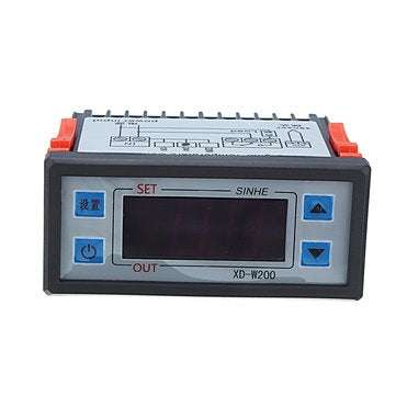 XD-W200 24V Digital Display Intelligent Temperature Controller Cold Storage Controller Adjustable Th