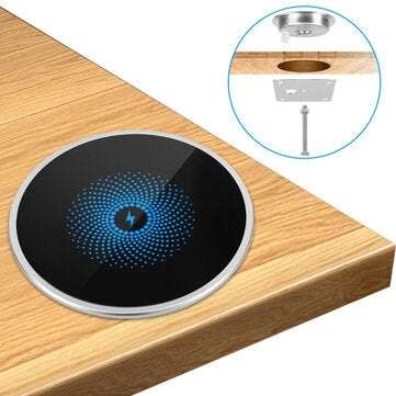 Wireless Charger 15W Fast Charging Pad Desktop Embedded Mobile Phone Wireless Charger Compatible wit