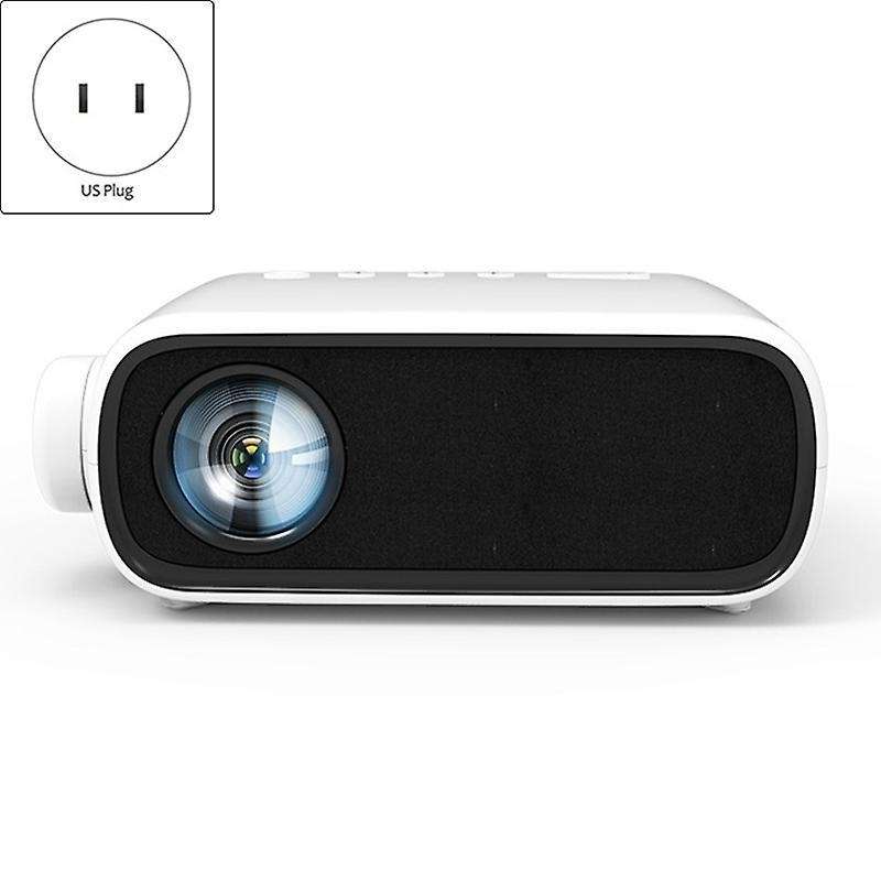 Mini Portable Projector Fhd 1080p Color Led 3d Play,yellow-us Plug