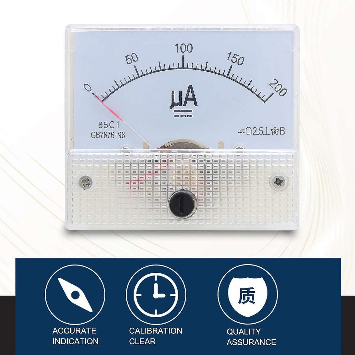85c1 Dc0-200ua Pointer Type Dc Ammeter Microampere Dc Meter