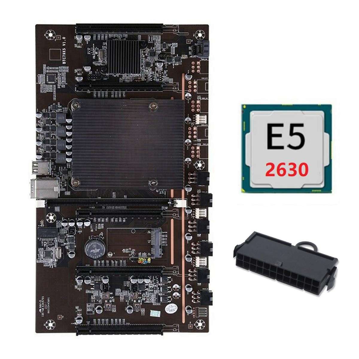 X79 H61 Btc Miner Motherboard with E5 2630 Cpu for Btc Miner Mining
