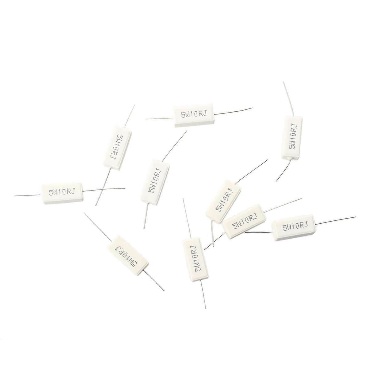 10 Pcs 5w 22 Ohm 5% Axial Wirewound Cement Power Resistors