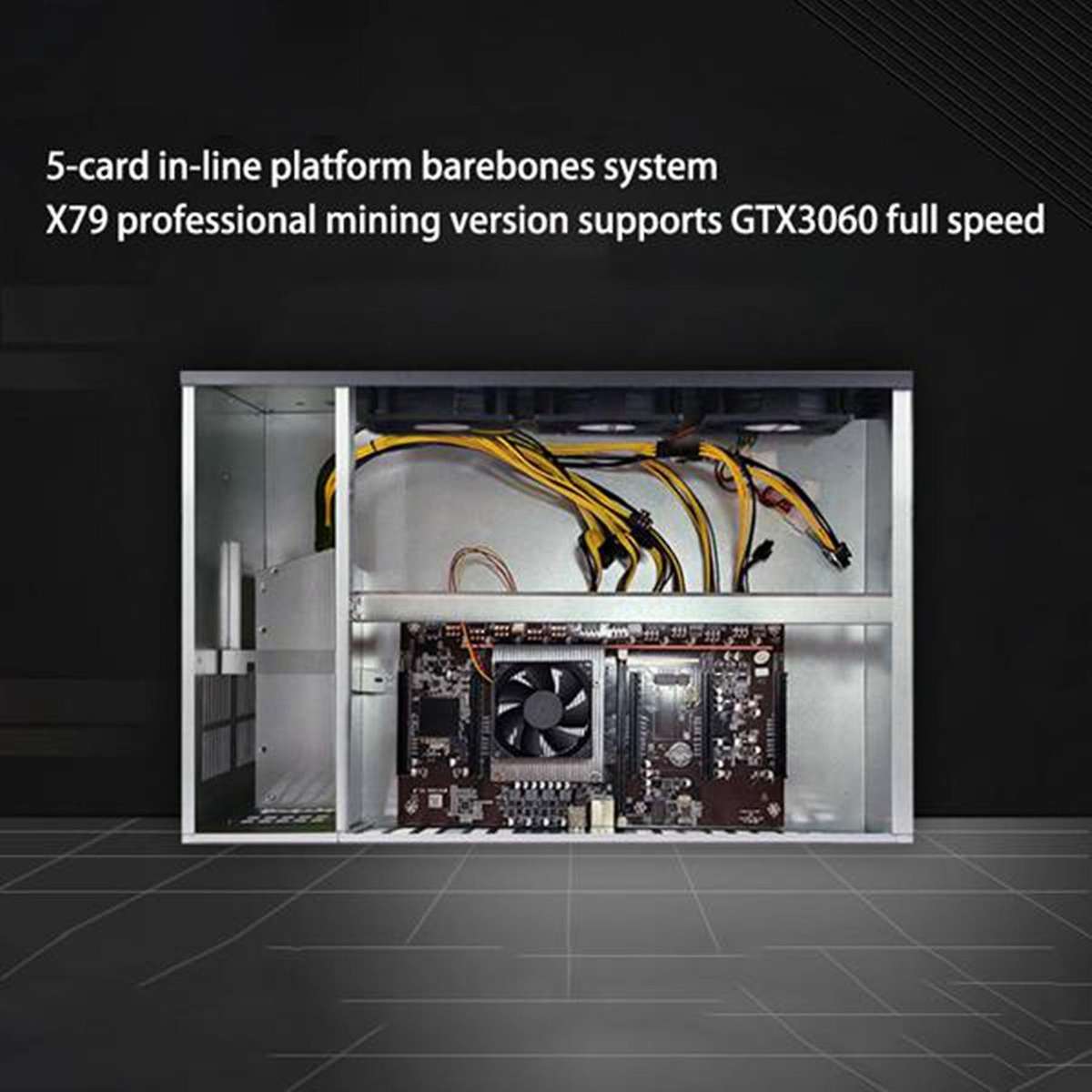 X79 H61 Btc Miner Motherboard with Cooling Fan for Btc Miner Mining