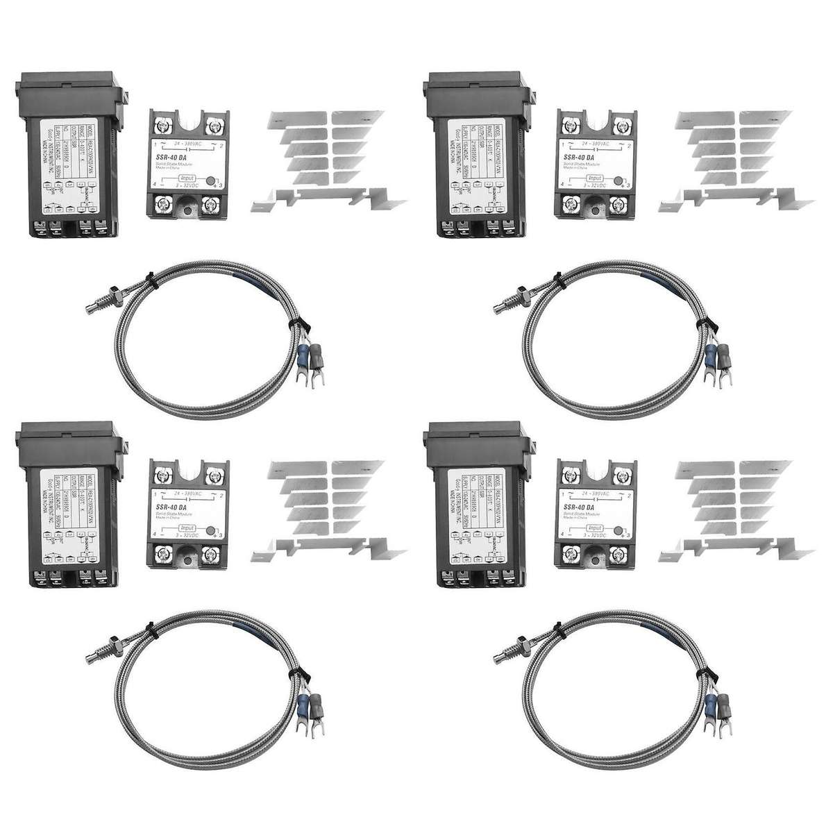 Temperature Controller + Max.40a Ssr + K Thermocouple + Heat Sink