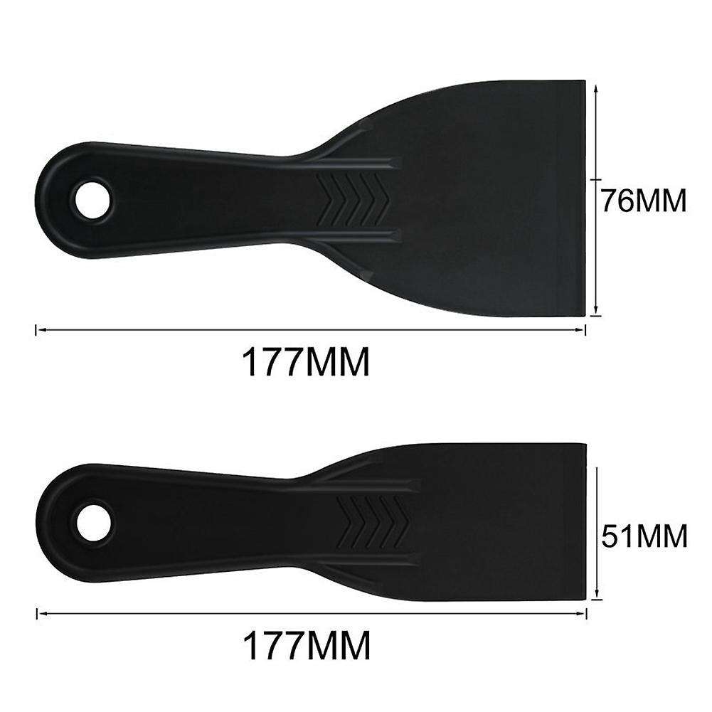 2pcs Resin 3d Printing Shovel (1pc 7x3 Inch + 1pc 7x 2 Inch), Black