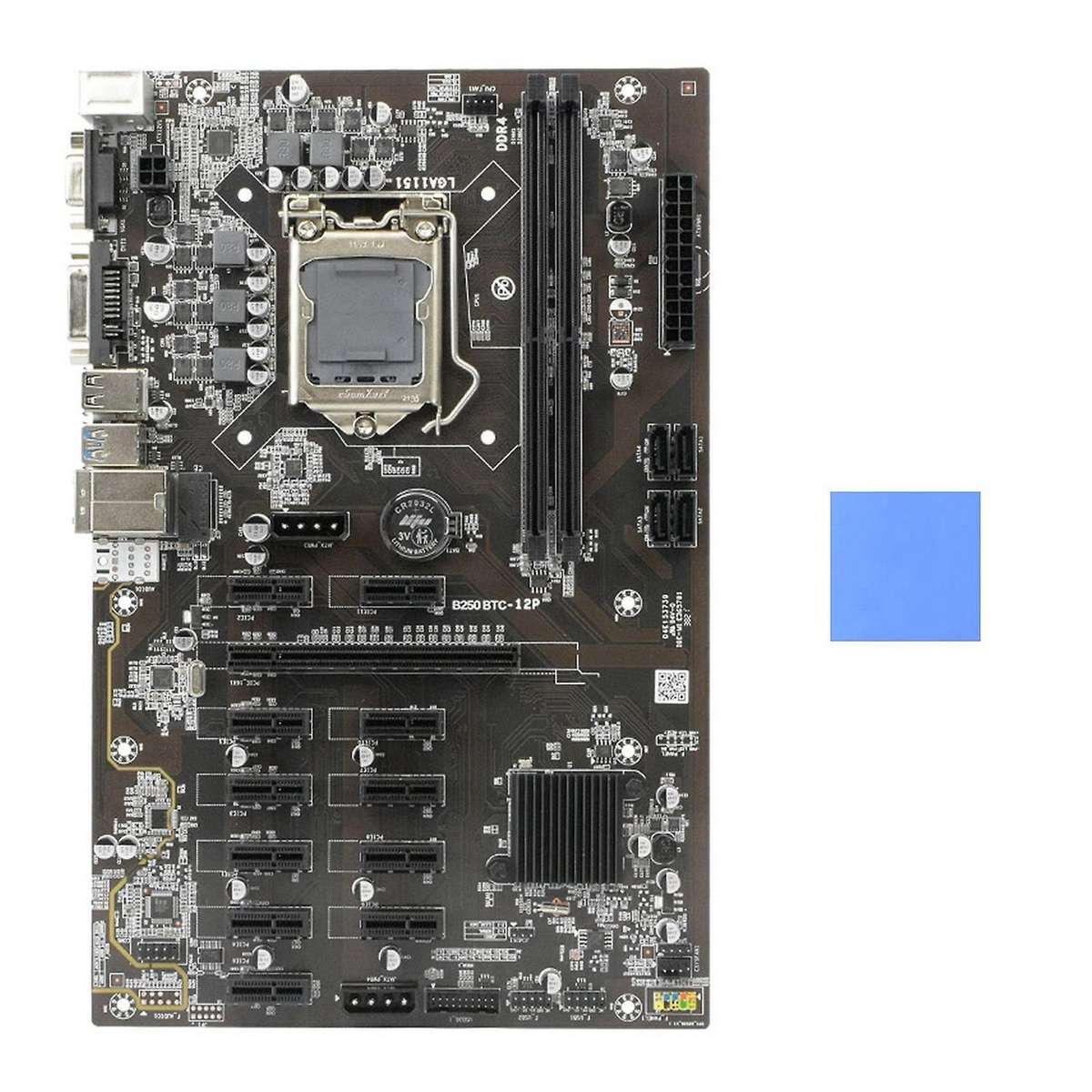 B250 Btc Mining Motherboard with Thermal Pad for Btc Miner