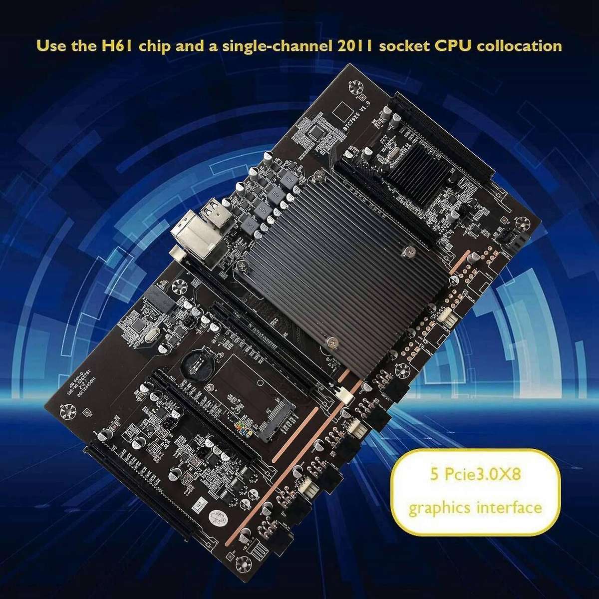 H61 X79 Btc Miner Motherboard with E5 2603 V2 Cpu+recc 4g Ddr3 Ram