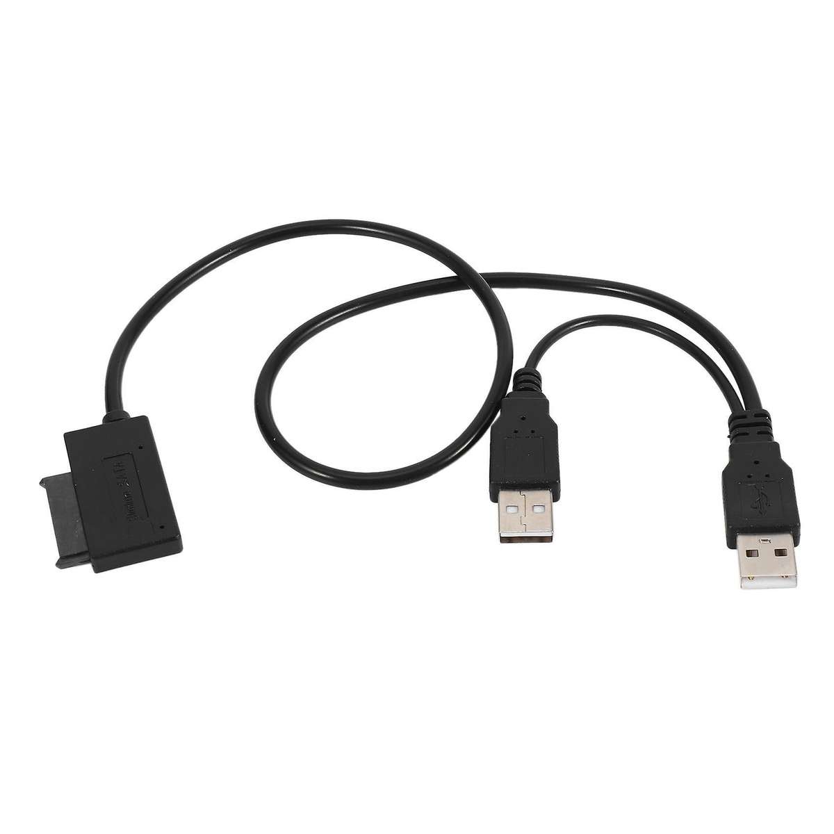 Slim Sata Cable Usb 2.0 to 7+6 External Power for Laptop Sata Adapter