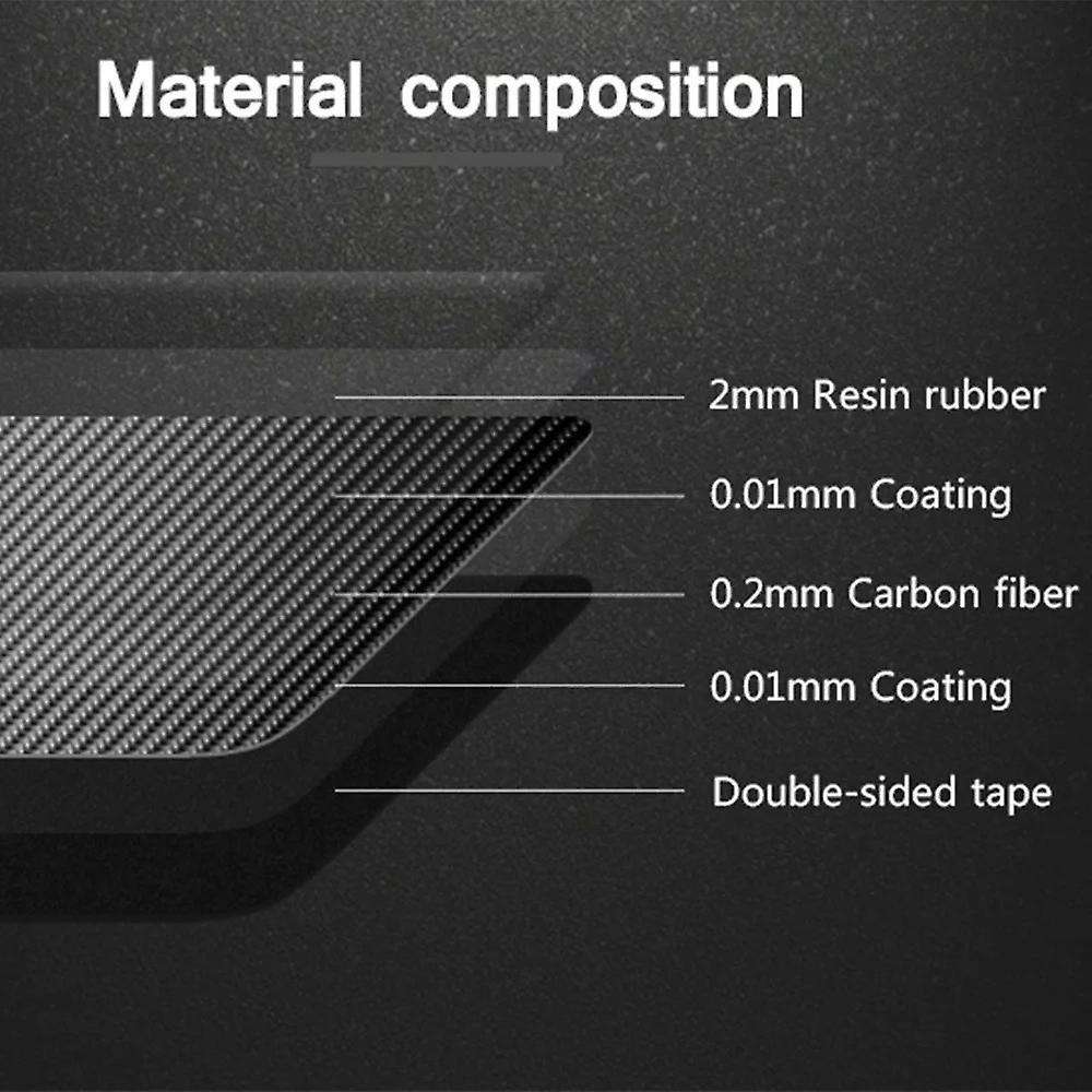 2pcs Carbon Fiber Front Grill Cover Trim for Mazda 3 Axela 2014-2016