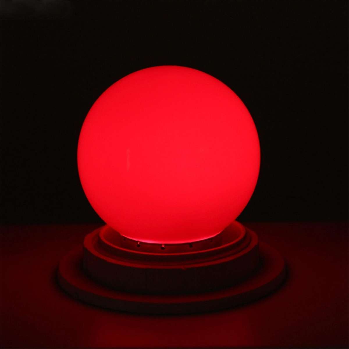 E27 Led Bulbs 1w Pe Frosted Led Globe Colorful 220v -1pcs(red)