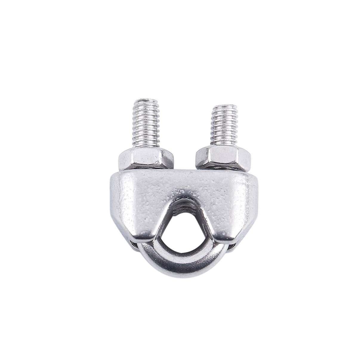4pcs Stainless Steel Cable Clip Saddle for 5/32 Inch 4mm Wire Ropes