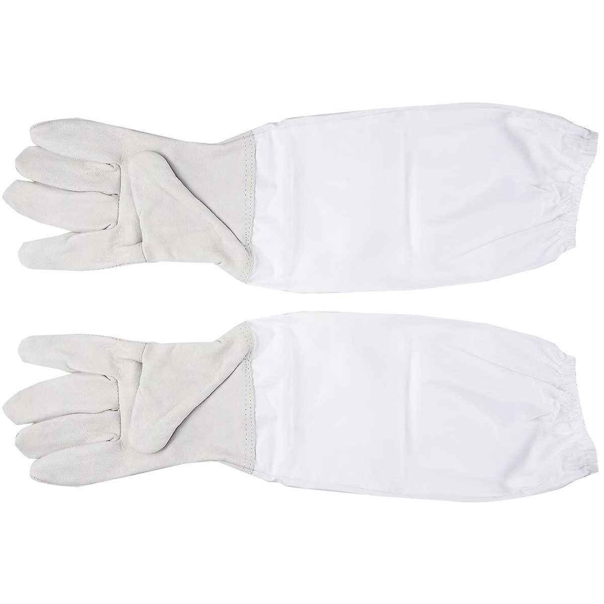 1 Pair Of Gloves with Protective Sleeves Ventilated Professional Anti Bee for Apiculture Beekeeper -