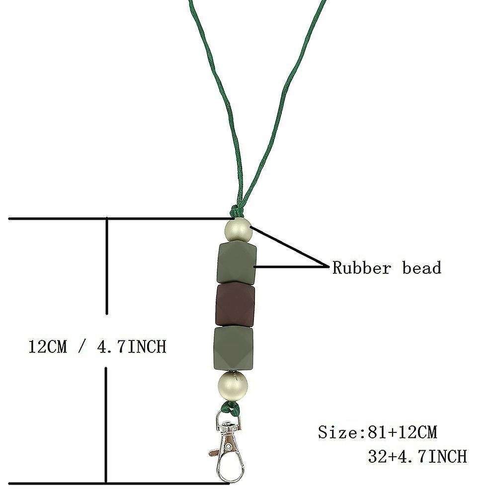 2pcs Badge Lanyards Separated Id Key Lanyard Teacher Lanyard