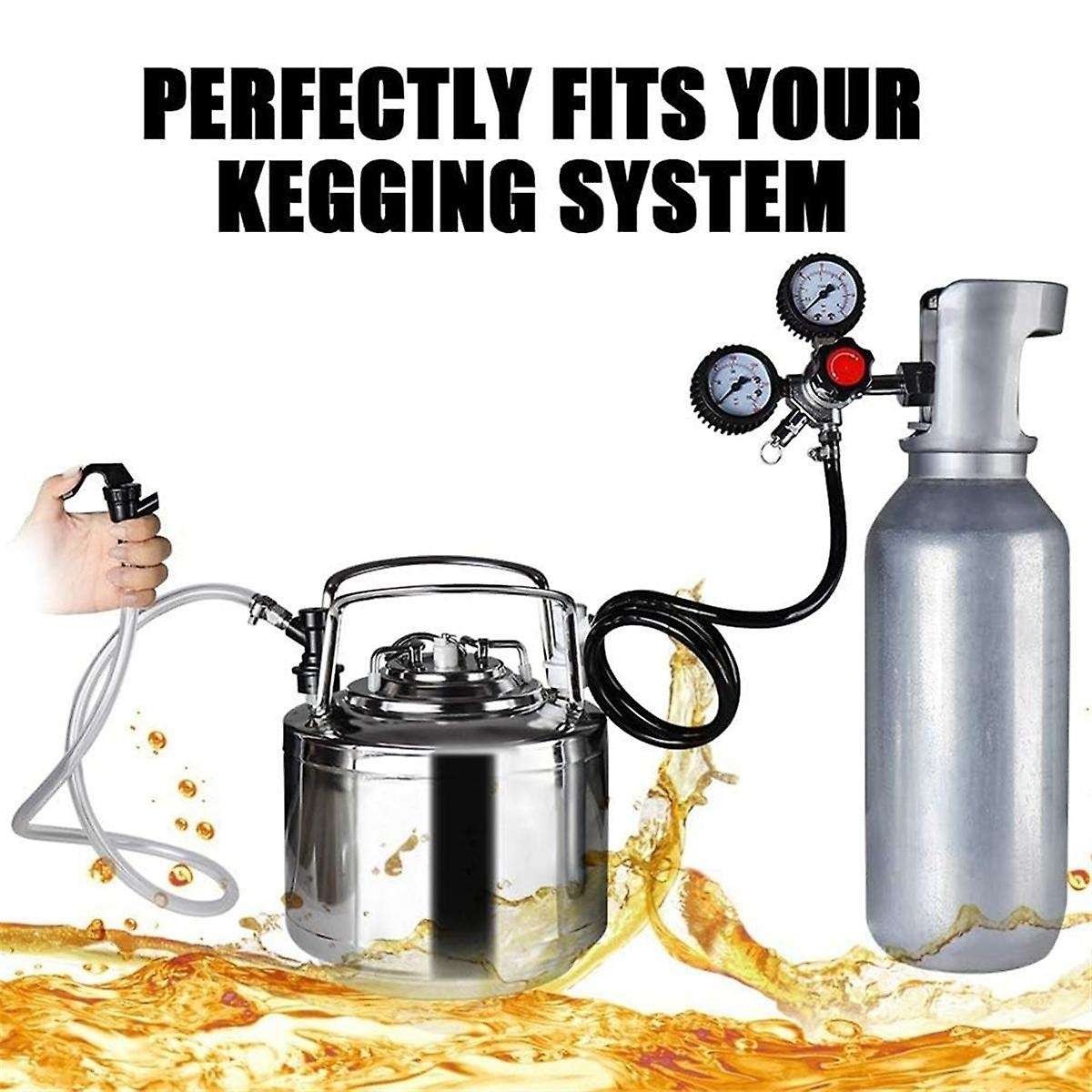5 FT Ball Lock Beer Line Assembly Kit,Tubing Ball Lock Quick Disconnect for Cornelius Beer Dispenser