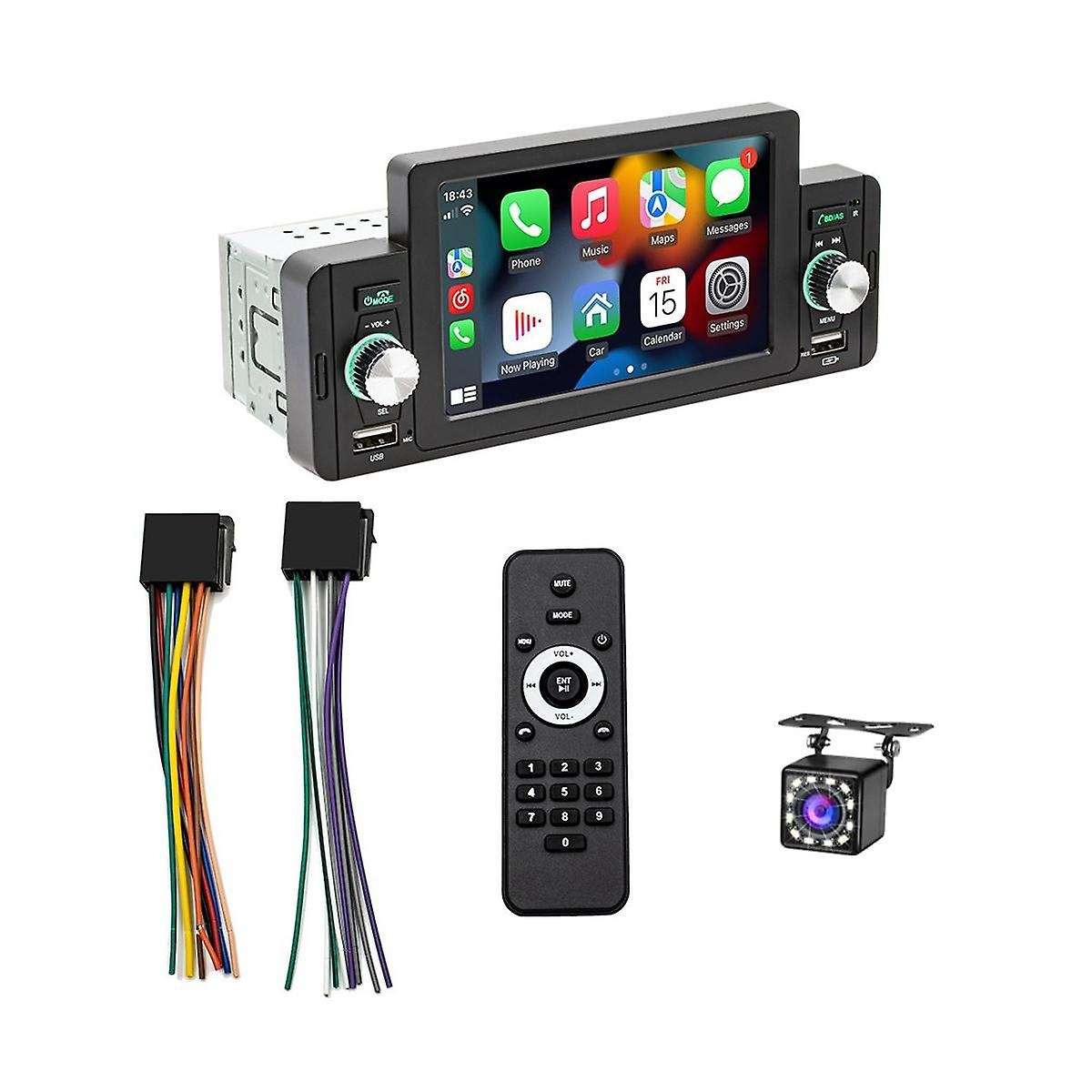 5 Inch Single Din Car Stereo Wireless Carplay Android Auto Mirror-link,touchscreen Radio Bluetooth