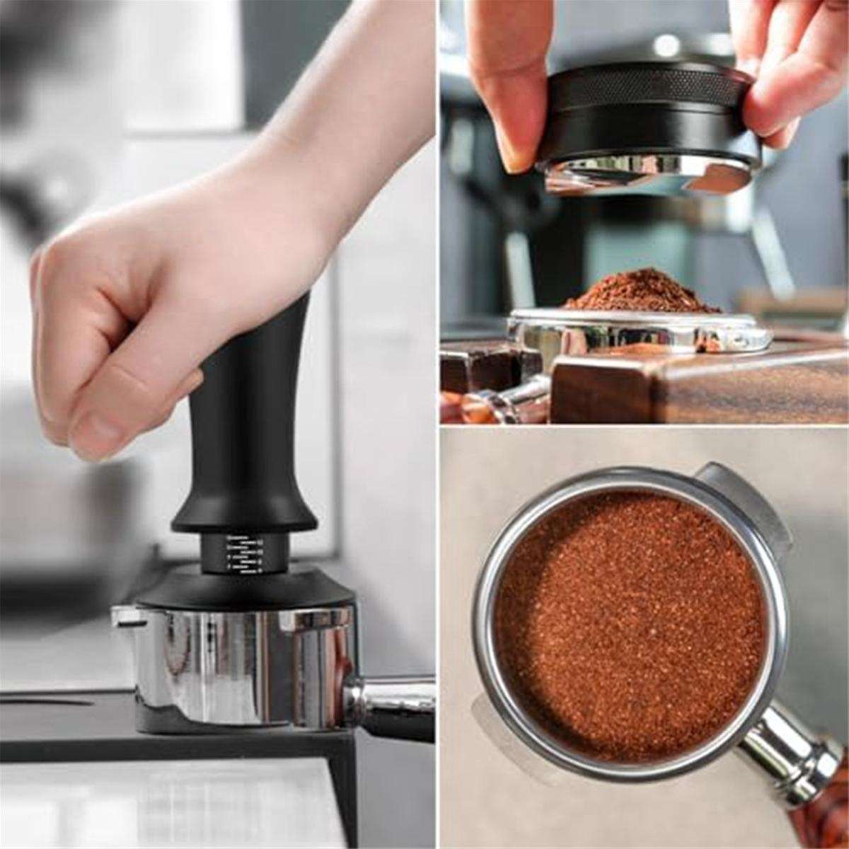 5 Pack Espresso Tamper Set Espresso Accessories Kit, with Espresso Tamper Coffee Distributor, Espre