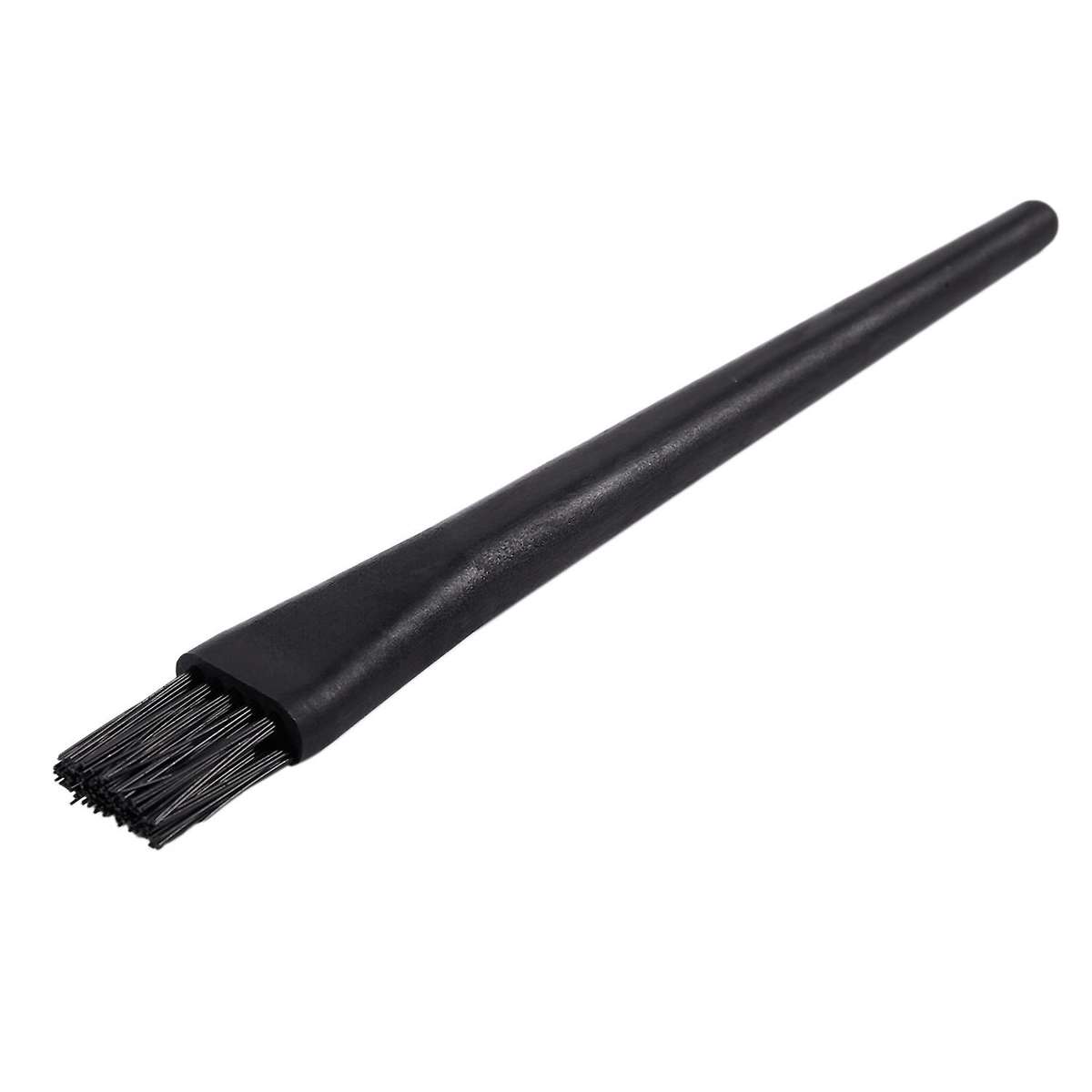 5 Pcs 1.5 X 0.5cm Black Plastic Round Handle Anti Static Esd Brush