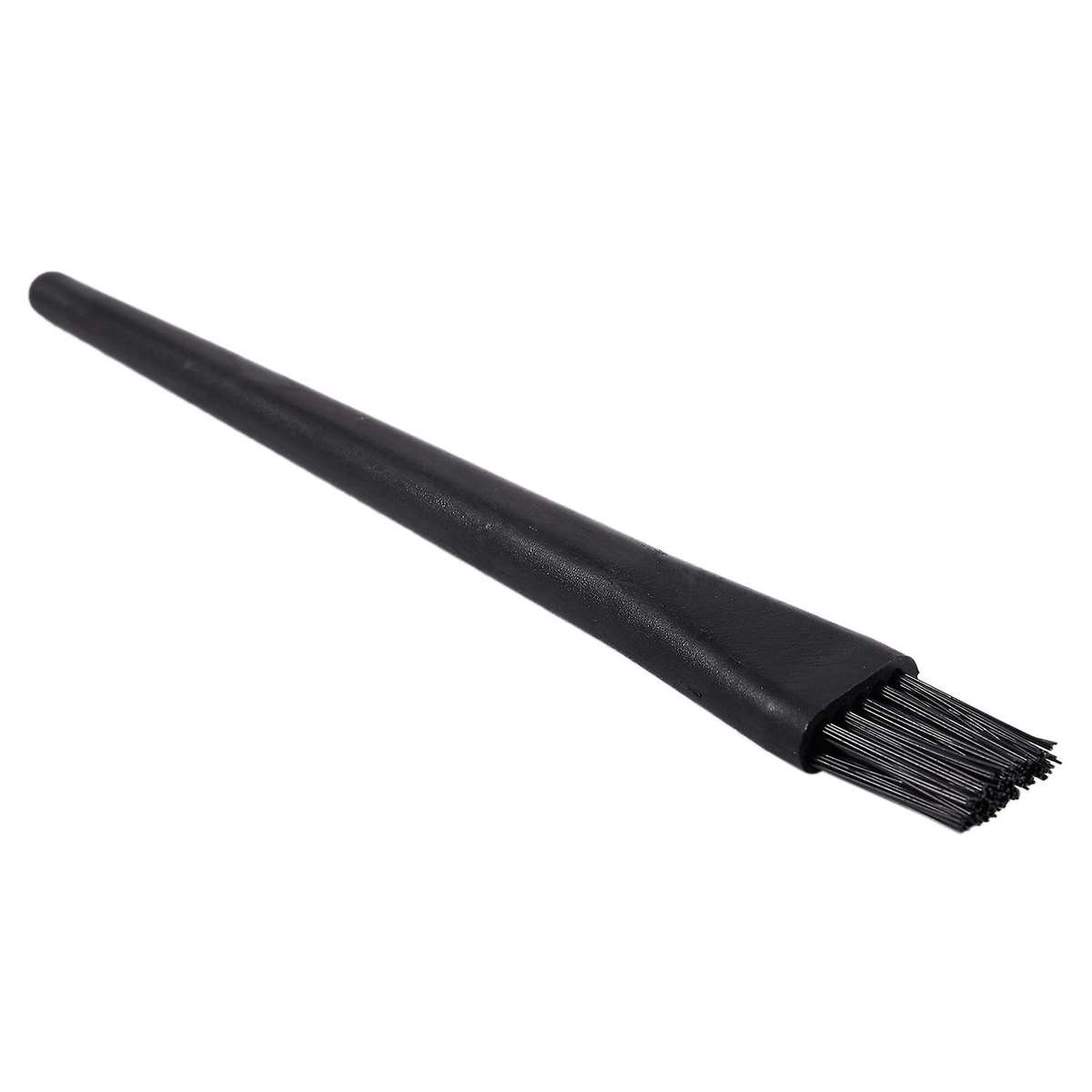5 Pcs 1.5 X 0.5cm Black Plastic Round Handle Anti Static Esd Brush
