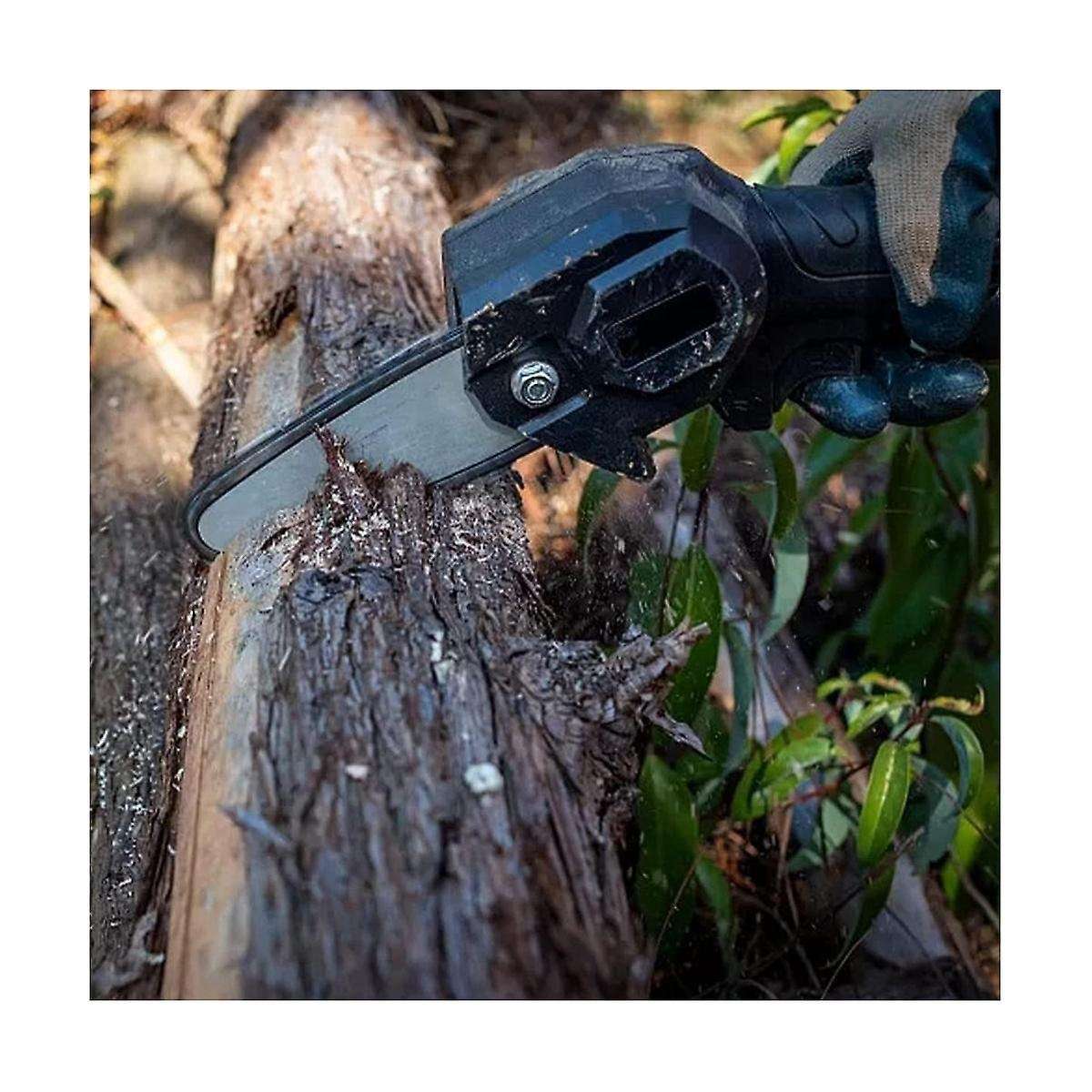 5 Pieces 6 Inch Mini Chainsaw Chain with 2 Pcs Replacement Saw Chain Bar for Cordless Electric Porta