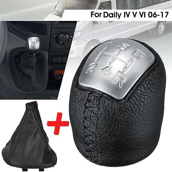 5 Speed Car Gear Shift Knob Shifter Lever with Gaiter Boot Cover for Daily 4 IV 2006 2007 2008 2009