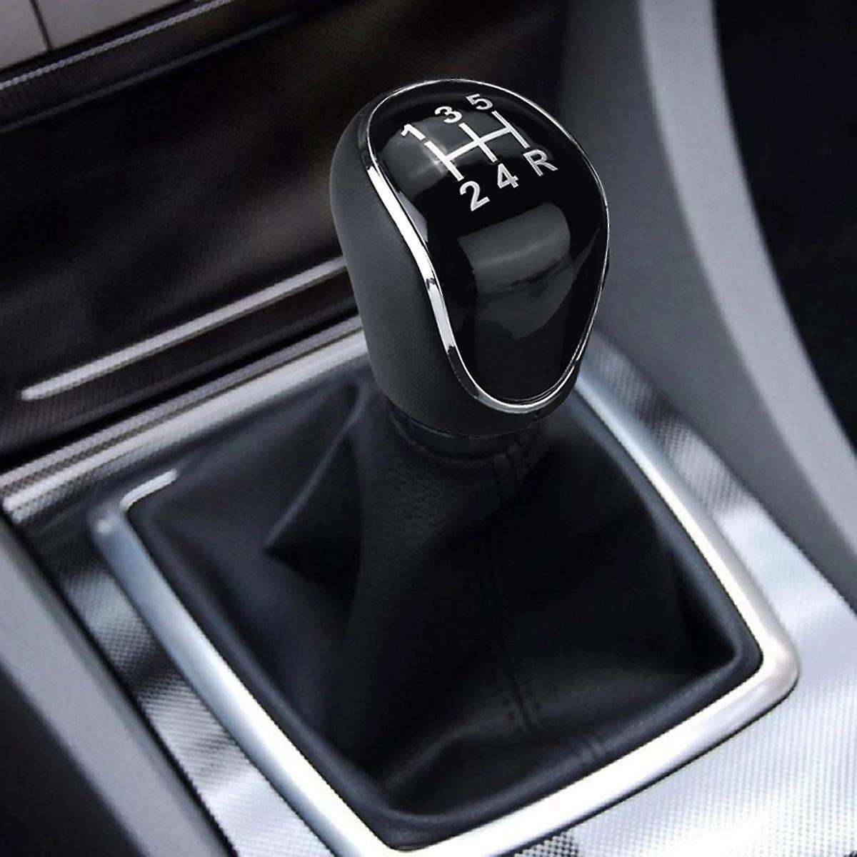 5 Speed Car PU Leather Gear Shift Knob Shift Lever for Mondeo IV C-MAX Transit Focus MK3 MK4 Kuga