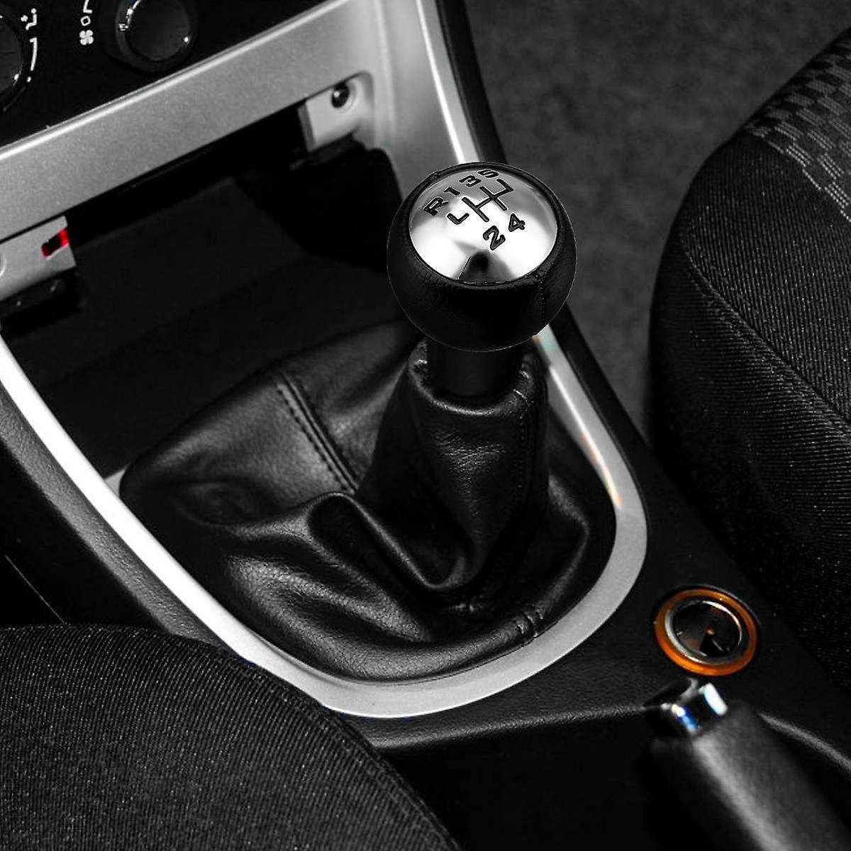 5 Speed PU Leather Shift Knob Head Handball for 307 308 3008 407 5008 807 for C3 C4 C4 C8