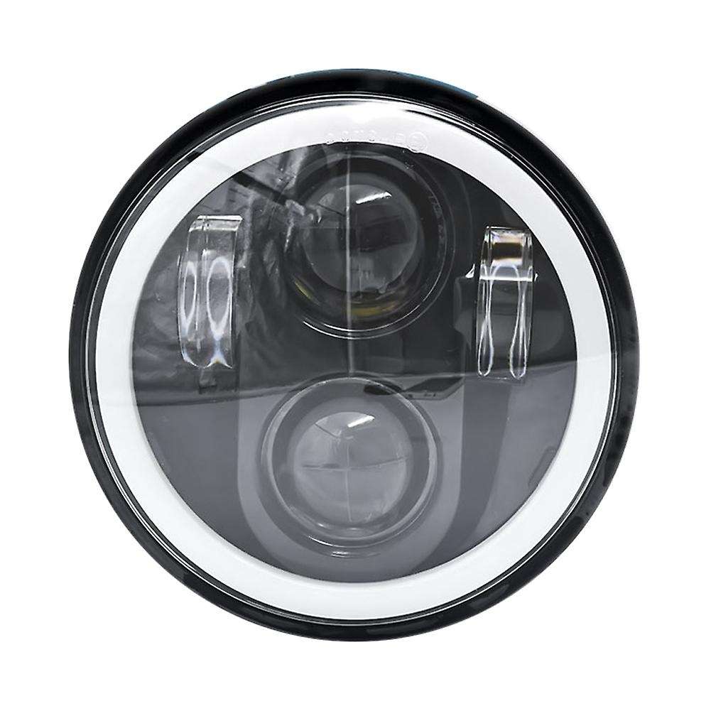 5.75 LED Headlight, 5-3/4 Motorcycle Headlight with White Halo DRL for Sportster Iron 883 Street