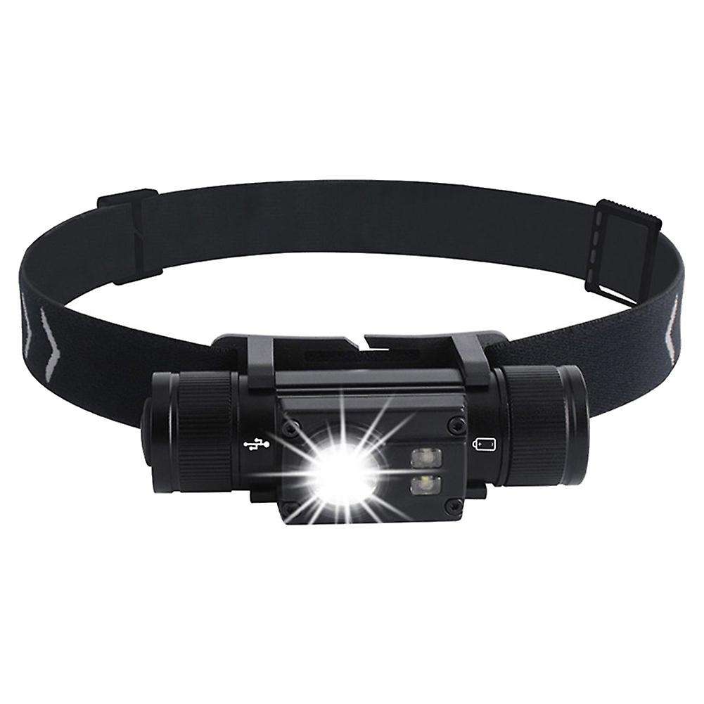 500 LED Head Light Lamp Powerful Waterproof Headlight Type-C Rechargeable 18650 Battery,Side Light W