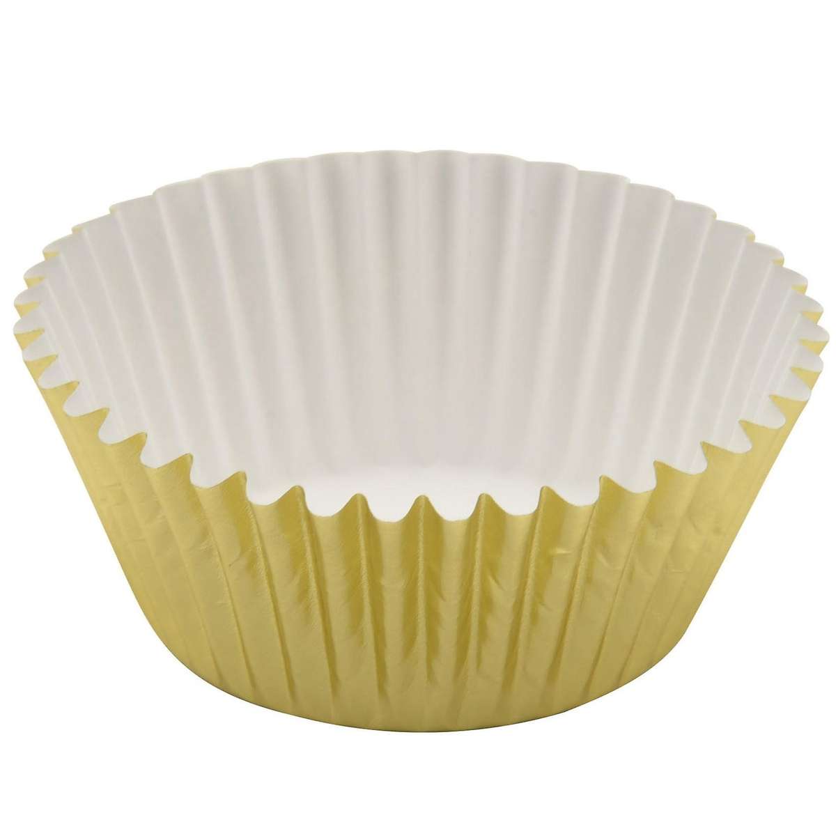 500 Pcs Gold Mini Metallic Foil Cupcake Liners Baking Muffin Paper Cups Cases, Bottom 5cm Dia