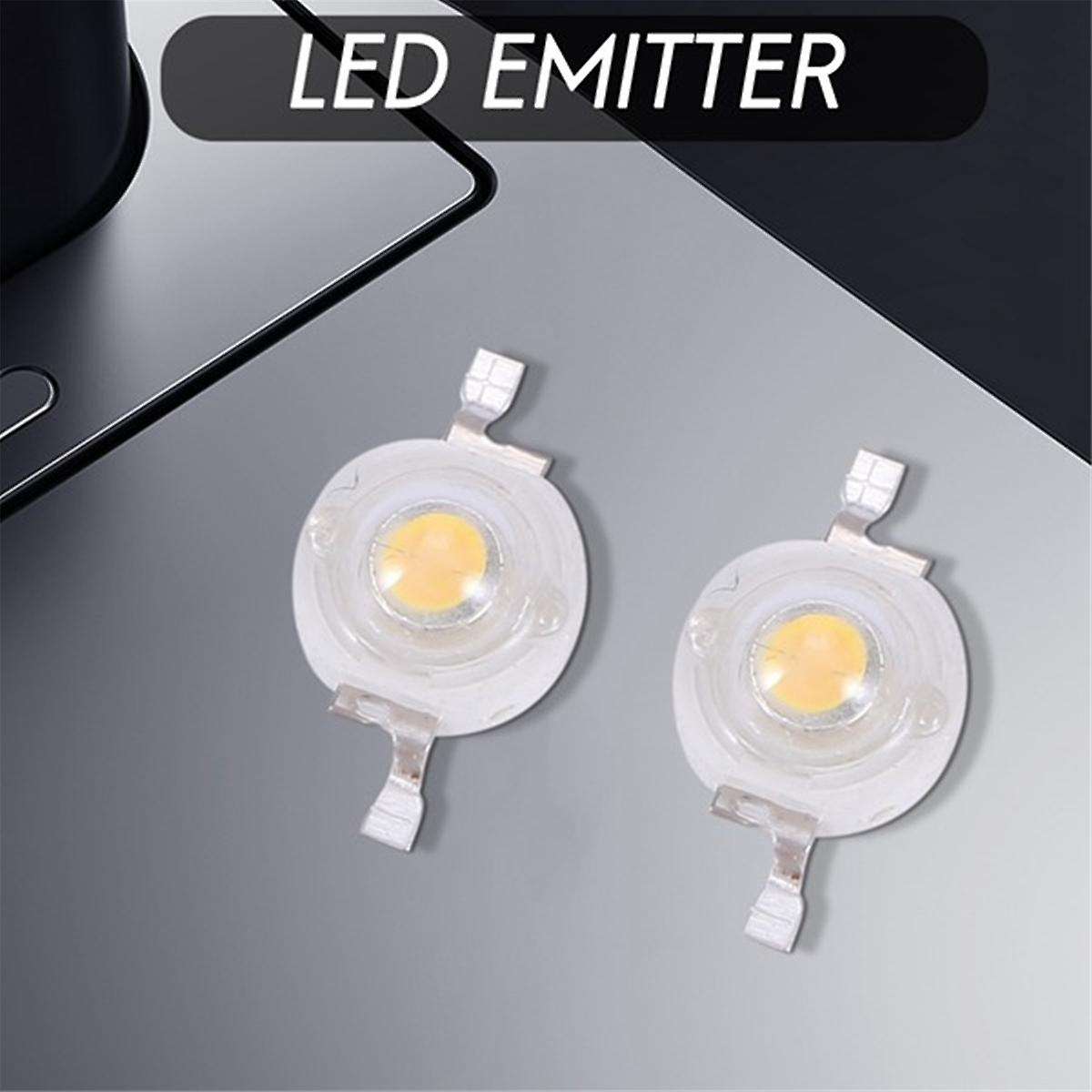 500 Pieces High Power 2 Pin 3W Warm White LED Bead Emitters 100-110Lm