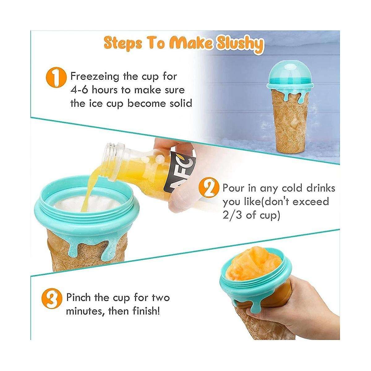 500ml Capacity Smoothie Cup Summer Shake Smoothie Cup, Diy Smoothie Cup with Lid and Straw, Quick-f