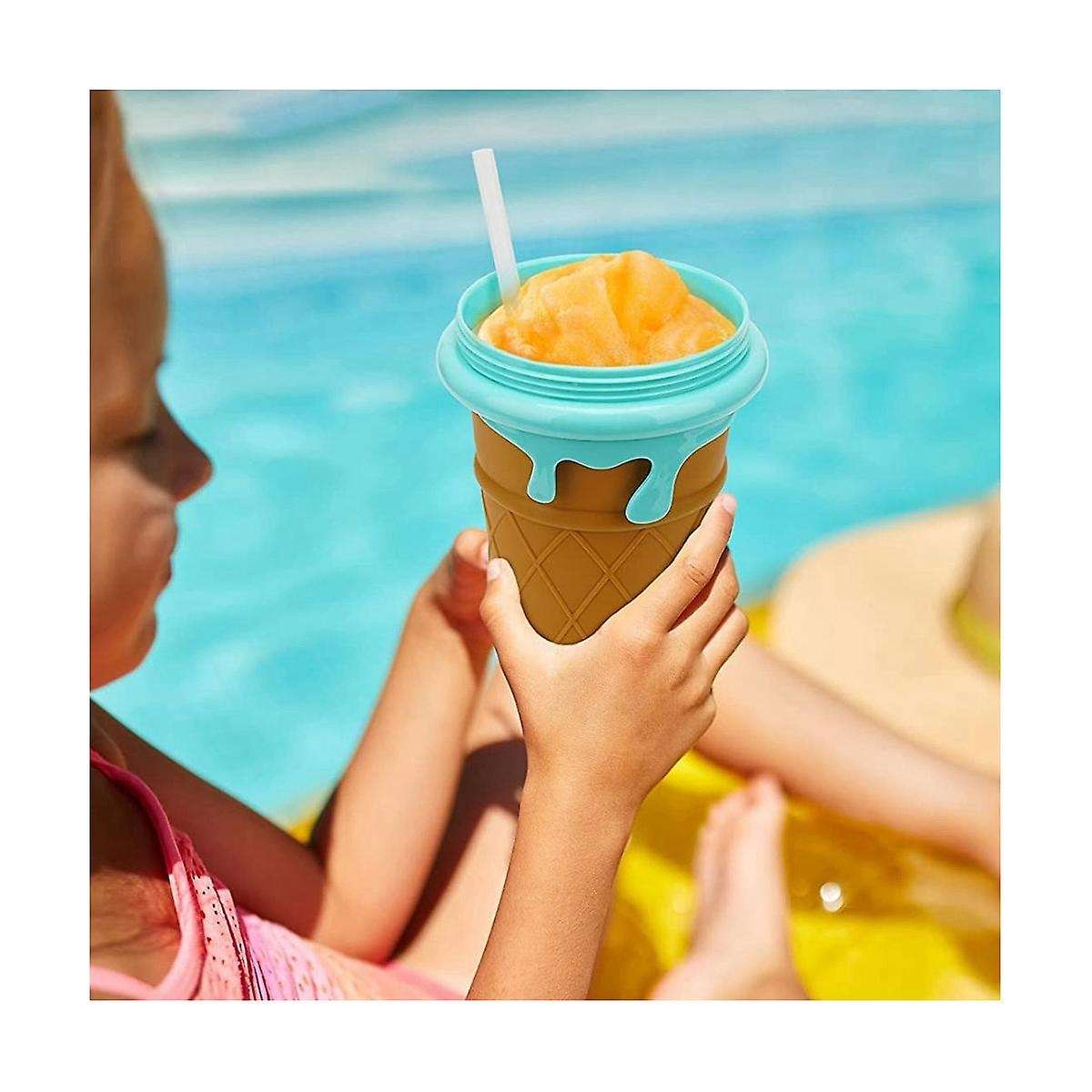 500ml Capacity Smoothie Cup Summer Shake Smoothie Cup, Diy Smoothie Cup with Lid and Straw, Quick-f