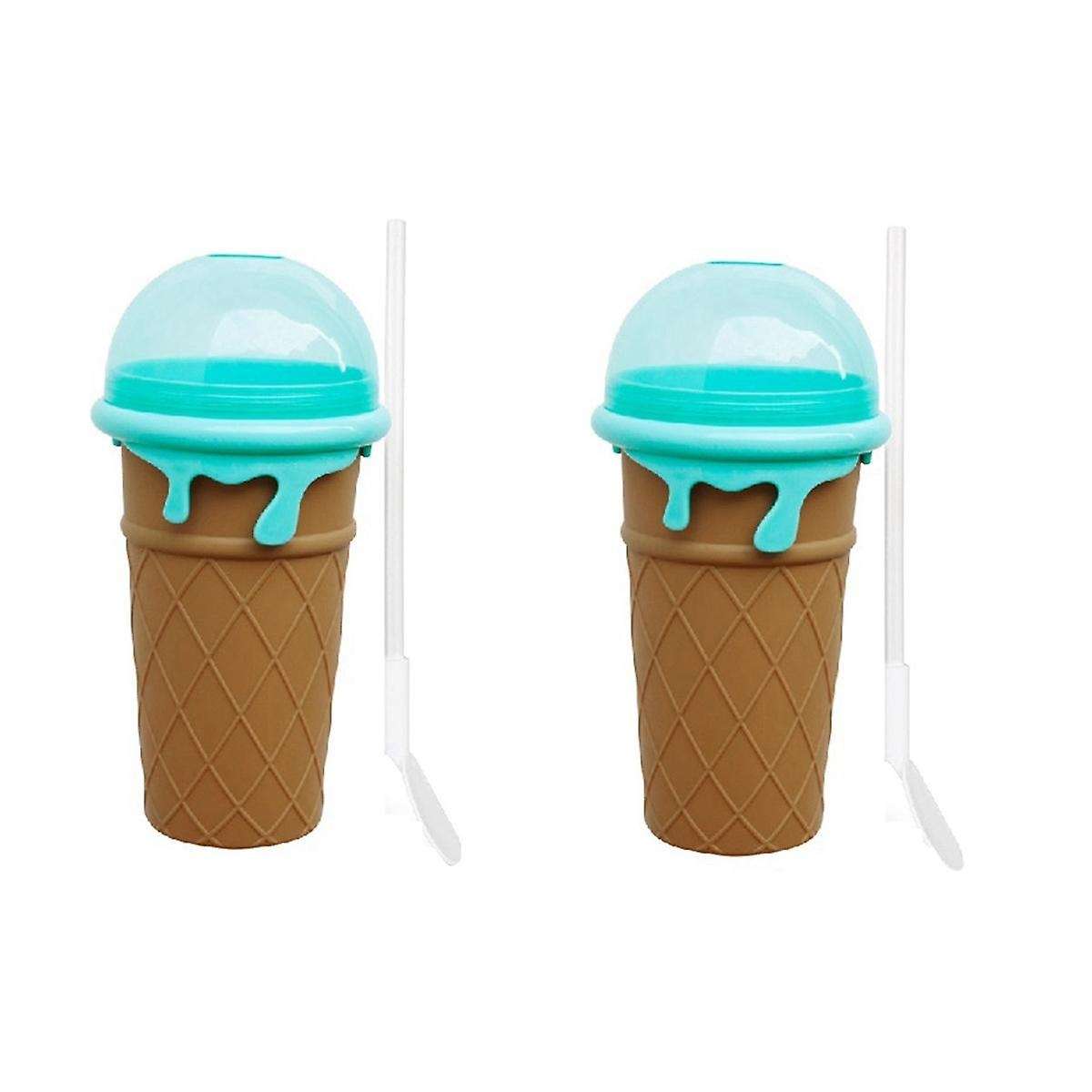 500ml Capacity Smoothie Cup Summer Shake Smoothie Cup, Diy Smoothie Cup with Lid and Straw, Quick-f