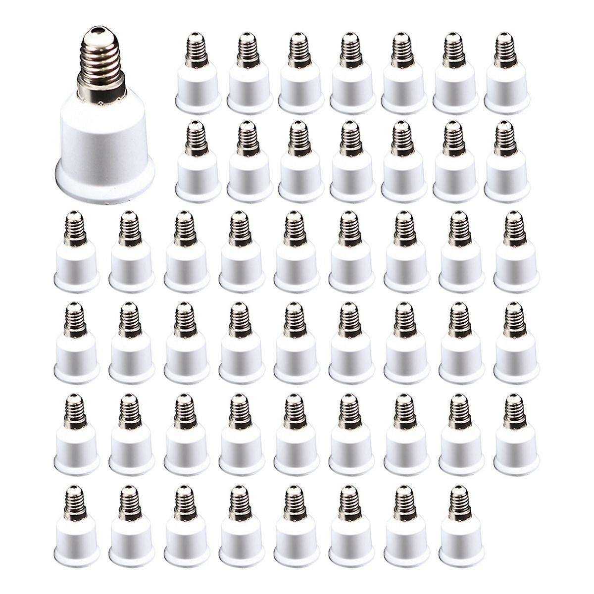 50PCS Lamp Bulb Socket Converter Easy Installation Convenient Simple and Hassle-Free Installation E1