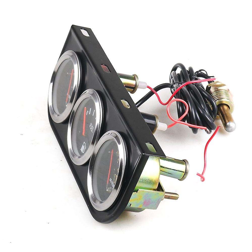 52mm Triple Gauge 3 in 1 (Fuel Level Gauge+ Water Temp Gauge + Oil Press Gauge) Sensor 52mm Auto Gau